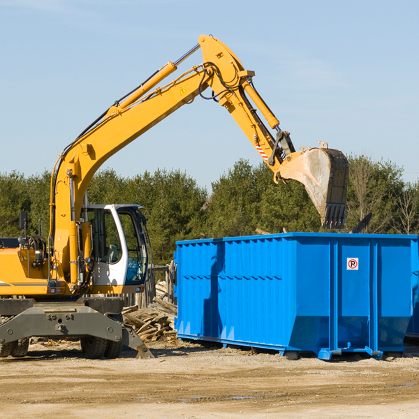 are there any restrictions on where a residential dumpster can be placed in Mc Gill Nevada